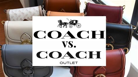 difference between coach and outlet